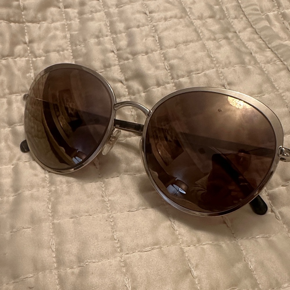 Authentic Chanel Aviator Gold Tone Sunglasses